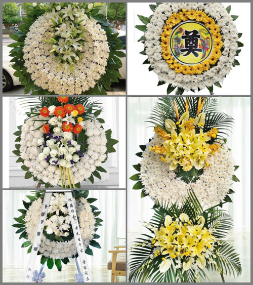 山东青岛莱西市沽河街道崔家埠村花圈速递